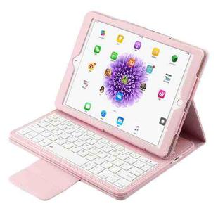 IP071 for iPad Pro 9.7 inch / iPad Air 2 / iPad Air /iPad 9.7 (2018) & iPad 9.7 (2017) Separable ABS Bluetooth Keyboard + Litchi Texture Horizontal Flip Leather Tablet Case with Holder(Pink)
