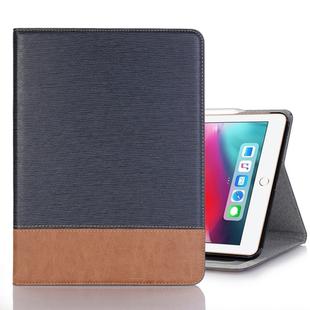 Cross Texture Horizontal Flip PU Leather Case for iPad Pro 12.9 inch (2018), with Holder & Card Slots & Wallet (Dark Blue)