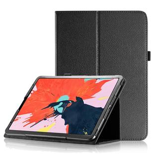 Litchi Texture Horizontal Flip Leather Case for iPad Pro 11 inch 2018, with Holder & Sleep / Wake-up Function (Black)