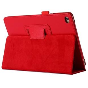 Litchi Texture Horizontal Flip PU Leather Protective Case with Holder for iPad Mini 2019 (Red)