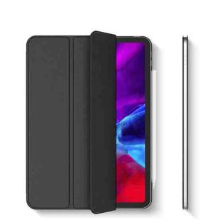 Horizontal Flip Ultra-thin Double-sided Clip Magnetic PU Leather Case for iPad Pro 12.9 2022 / 2021 / 2020 / 2018, with Three-folding Holder & Sleep / Wake-up Function(Black)