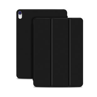 Horizontal Flip Ultra-thin Double-sided Clip Magnetic PU Leather Case for iPad Pro 11 inch (2018) / iPad Air (2020) 10.9, with Three-folding Holder & Sleep / Wake-up Function(Black)