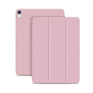 Horizontal Flip Ultra-thin Double-sided Clip Magnetic PU Leather Case for iPad Pro 11 inch (2018) / iPad Air (2020) 10.9, with Three-folding Holder & Sleep / Wake-up Function(Rose Gold)