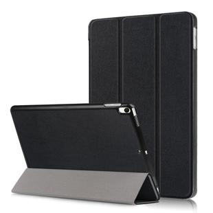 Custer Texture Horizontal Flip Leather Case for  iPad Air 2019 10.5 inch, with Three-folding Holder & Sleep / Wake-up Function (Black)