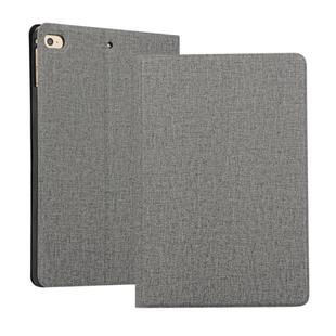 Cloth Texture TPU Horizontal Flip Leather Case for iPad Mini 2019 & Mini 4, with Holder (Grey)