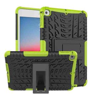 Tire Texture TPU+PC Shockproof Case for iPad Mini 2019, with Holder (Green)