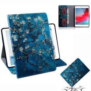 Apricot Blossom Pattern Horizontal Flip Leather Case for iPad Mini (2019) / 4 / 3 / 2 / 1, with Holder & Card Slot & Wallet