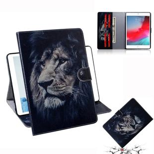 Lion Pattern Horizontal Flip Leather Case for iPad Mini (2019) / 4 / 3 / 2 / 1, with Holder & Card Slot & Wallet