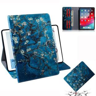 Apricot Blossom Pattern Horizontal Flip Leather Case for  iPad Pro 11 inch (2018), with Holder & Card Slot & Wallet