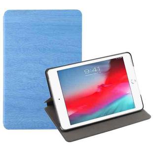 Tree Texture Horizontal Flip Leather Case for iPad Mini 2019, with Holder & Sleep / Wake-up Function (Baby Blue)
