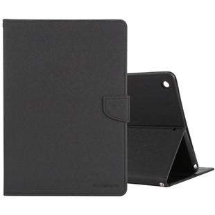 For iPad 10.2 GOOSPERY FANCY DIARY Cross Texture Leather Case with Card Slot & Holder & Wallet(Black)