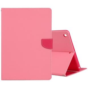 GOOSPERY FANCY DIARY for iPad 10.2 Cross Texture Leather Case with Card Slot & Holder & Wallet(Pink)