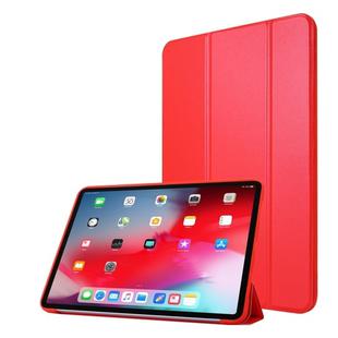 For iPad Pro 11 (2020) PC + PU Leather Tablet Case with Three-folding Holder(Red)