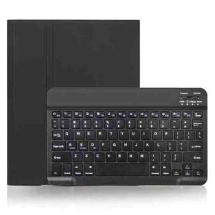 X-11B Skin Plain Texture Detachable Bluetooth Keyboard Tablet Case for iPad Pro 11 inch 2020 / 2018, with Pen Slot (Black)