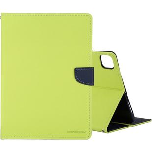 For iPad Pro 11 2020 GOOSPERY FANCY DIARY Cross Texture Leather Tablet Case with Holder & Card slots & Wallet (Green)