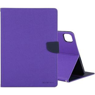 For iPad Pro 11 2020 GOOSPERY FANCY DIARY Cross Texture Leather Tablet Case with Holder & Card slots & Wallet (Purple)