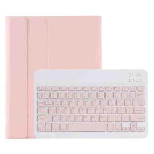 C-11B Detachable Candy Color Bluetooth Keyboard Leather Tablet Case with Pen Slot & Holder for iPad Pro 11 inch 2021 (Pink)