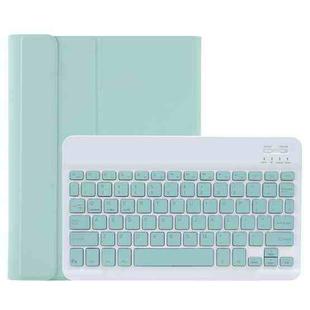 C-11B Detachable Candy Color Bluetooth Keyboard Leather Tablet Case with Pen Slot & Holder for iPad Pro 11 inch 2021 (Light Green)