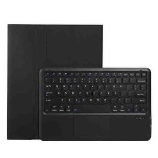 A12B-A Ultra-thin ABS Detachable Bluetooth Keyboard Tablet Case with Touchpad & Pen Slot & Holder for iPad Pro 12.9 2021 / 2020 / 2018 (Black)