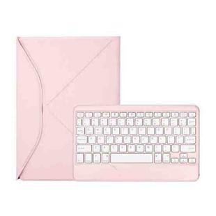 Z11B Pen Slot Bluetooth Keyboard Leather Tablet Case For iPad Pro 11 2021/2020/2018 (Pink)