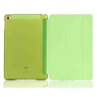 Pure Color Merge Horizontal Flip Leather Case for iPad Mini (2019) / iPad Mini 4, with Holder (Green)