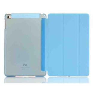 Pure Color Merge Horizontal Flip Leather Case for iPad Mini (2019) / iPad Mini 4, with Holder (Blue)