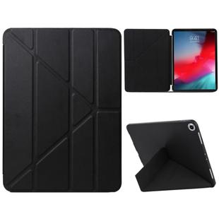 Millet Texture PU+ Silica Gel Full Coverage Leather Case for iPad Air (2019) / iPad Pro 10.5 inch, with Multi-folding Holder(Black)