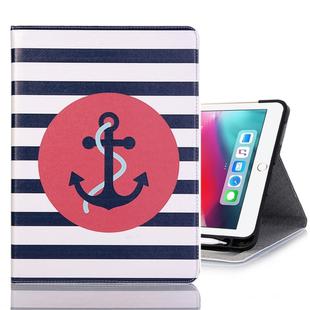 Ship Anchor Pattern Horizontal Flip Leather Case for iPad Pro 11 inch (2018),with Card Slots & Holder & Wallet & Photo Frame & Pen slot