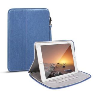 Universal Waterproof Shockproof Tablet Protective Sleeve Carry Bag with Holder for iPad 10.2 2019 or Below Inch Tablet(Blue)