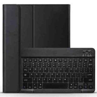 Detachable Bluetooth Keyboard + Brushed Texture Horizontal Flip Leather Tablet Case with Holder for iPad Pro 11 inch (2018)(Black)