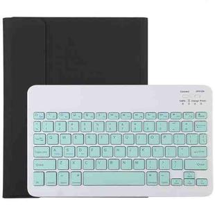 TG11B Detachable Bluetooth Green Keyboard + Microfiber Leather Tablet Case for iPad Pro 11 inch (2020), with Pen Slot & Holder (Black)