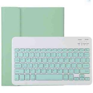 TG11B Detachable Bluetooth Green Keyboard + Microfiber Leather Tablet Case for iPad Pro 11 inch (2020), with Pen Slot & Holder (Green)