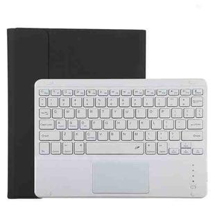 TG11BC Detachable Bluetooth White Keyboard Microfiber Leather Tablet Case for iPad Pro 11 inch (2020), with Touchpad & Pen Slot & Holder (Black)