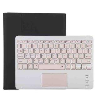 TG11BC Detachable Bluetooth Pink Keyboard Microfiber Leather Tablet Case for iPad Pro 11 inch (2020), with Touchpad & Pen Slot & Holder (Black)
