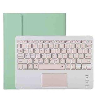 TG11BC Detachable Bluetooth Pink Keyboard Microfiber Leather Tablet Case for iPad Pro 11 inch (2020), with Touchpad & Pen Slot & Holder (Green)
