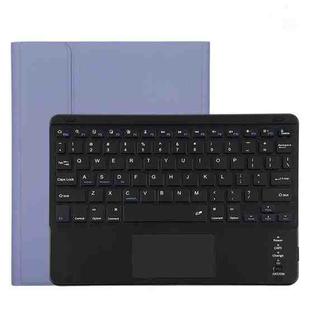 TG11BC Detachable Bluetooth Black Keyboard Microfiber Leather Tablet Case for iPad Pro 11 inch (2020), with Touchpad & Pen Slot & Holder (Purple)