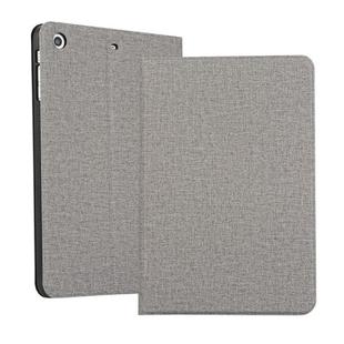 Universal Voltage Craft Cloth TPU Protective Case for iPad Mini 1 / 2 / 3, with Holder (Grey)