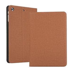 Universal Voltage Craft Cloth TPU Protective Case for iPad Mini 1 / 2 / 3, with Holder (Brown)