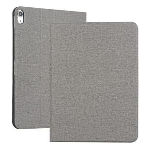 Universal Voltage Craft Cloth TPU Protective Case for iPad Pro 11 inch(2018), with Holder (Grey)