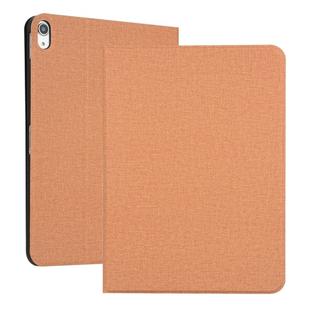 Universal Voltage Craft Cloth TPU Protective Case for iPad Pro 11 inch(2018), with Holder (Gold)