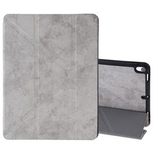 Silk Texture Horizontal Flip Leather Case for iPad Air 2019 / Pro 10.5 inch, with Three-folding Holder & Sleep / Wake-up Function(Grey)