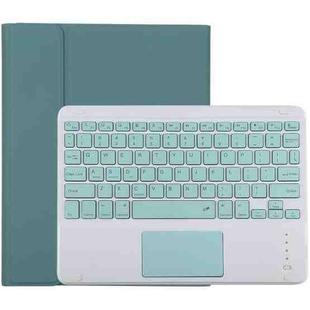 TG-102BC Detachable Bluetooth Green Keyboard + Microfiber Leather Tablet Case for iPad 10.2 inch / iPad Air (2019), with Touch Pad & Pen Slot & Holder (Dark Green)