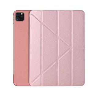 Horizontal Flip Ultra-thin Magnetic PU Leather Case for iPad Pro 11 inch 2018/2020/2021, with  Sleep / Wake-up Function(Rose Gold)