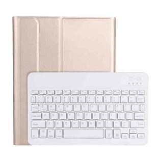 A11BS 2020 Ultra-thin ABS Detachable Bluetooth Keyboard Tablet Case for iPad Pro 11 inch (2020), with Backlight & Pen Slot & Holder (Gold)