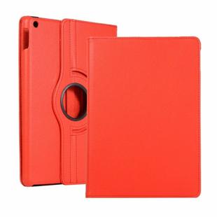 For iPad 10.2 / iPad Air 2019 10.5 / iPad 10.2 2020 Litchi Texture Horizontal Flip 360 Degrees Rotation Leather Case(Red)