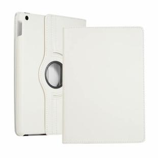 For iPad 10.2 / iPad Air 2019 10.5 / iPad 10.2 2020 Litchi Texture Horizontal Flip 360 Degrees Rotation Leather Case(White)