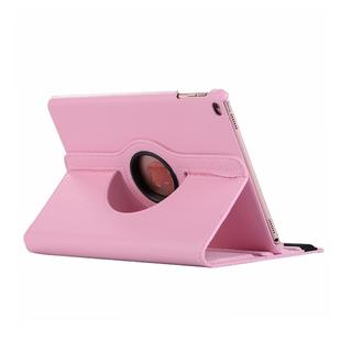 Litchi Texture Horizontal Flip 360 Degrees Rotation Leather Case for iPad Mini 2019, with Holder & Sleep / Wake-up Function (Pink)