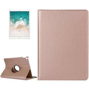 Litchi Texture 360 Degree Spin Multi-function Horizontal Flip Leather Protective Case with Holder for iPad Pro 10.5 inch / iPad Air (2019) (Gold)