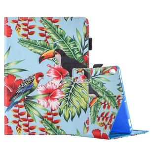 For iPad Pro 10.5 inch Flowers and Birds Pattern Horizontal Flip Leather Case with 3 Gears Holder & Card Slots