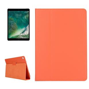 For iPad Pro 10.5 inch Litchi Texture 2-fold Horizontal Flip Leather Case with Holder(Orange)